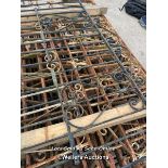 *WROUGHT IRON GATE, 101.5CM (H) X 203CM (W)