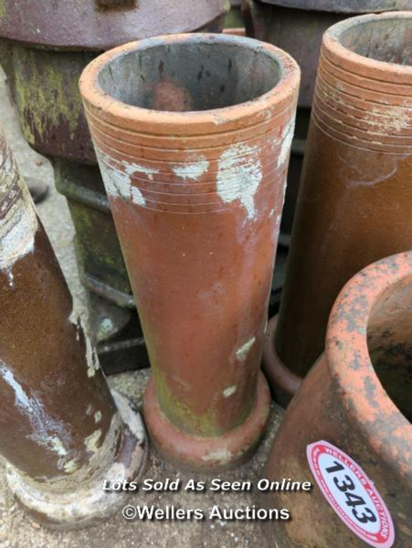 *X4 ASSORTED NARROW COLUN CHIMNEY POTS, TALLEST 68CM (H) - Image 2 of 2