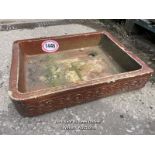 *A SALT GLAZED SINK, 12.5CM (H) X 61CM (L) X 45.5CM (W)