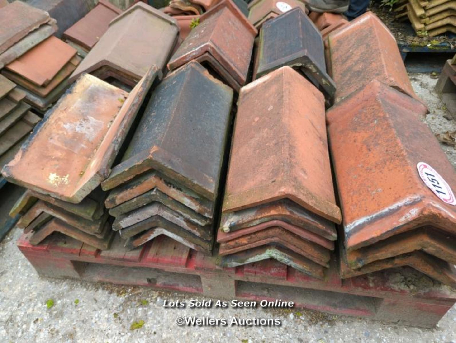 *APPROX X50 ANGLED RED RIDGE ROOF TILES, 50CM (L) - Image 2 of 2