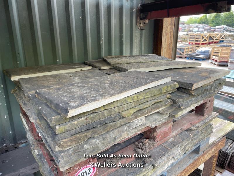 *PALLET OF STONE FLAGS, APPROX 7 SQUARE METRES, 3/4" THICK