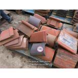 *APPROX X20 ASSORTED MOSTLY ANGLED ROOF TILES, LARGEST 46CM (L)