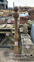 *CAST IRON BARRIER POST, 125CM (H)