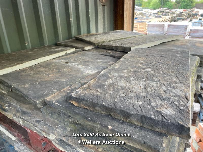 *PALLET OF STONE FLAGS, APPROX 7 SQUARE METRES, 3/4" THICK - Bild 2 aus 2