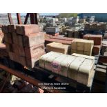 *PALLET FULL OF ASSORTED BRICK COPING, VARIOUS STYLES