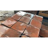 *APPROX X240 6" X 6" RED QUARRY TILES