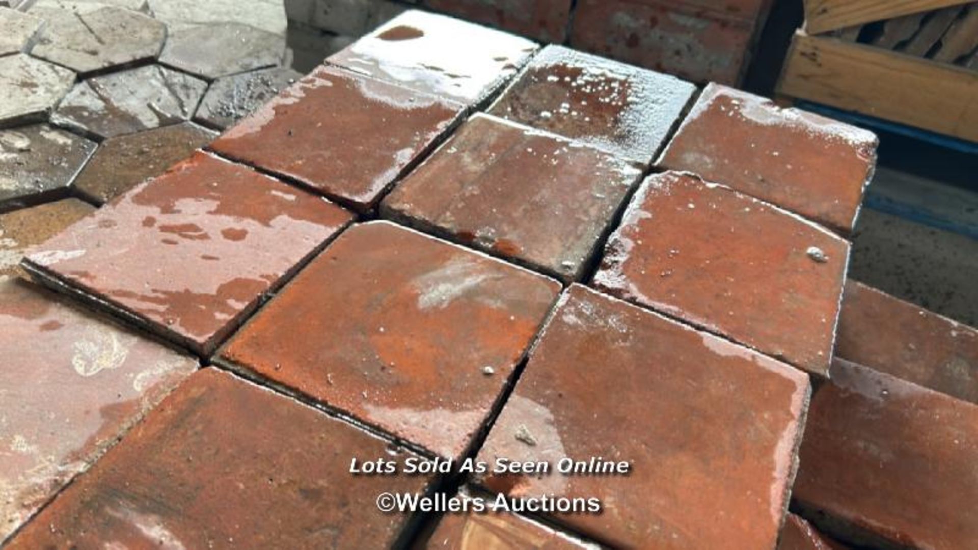*APPROX X240 6" X 6" RED QUARRY TILES