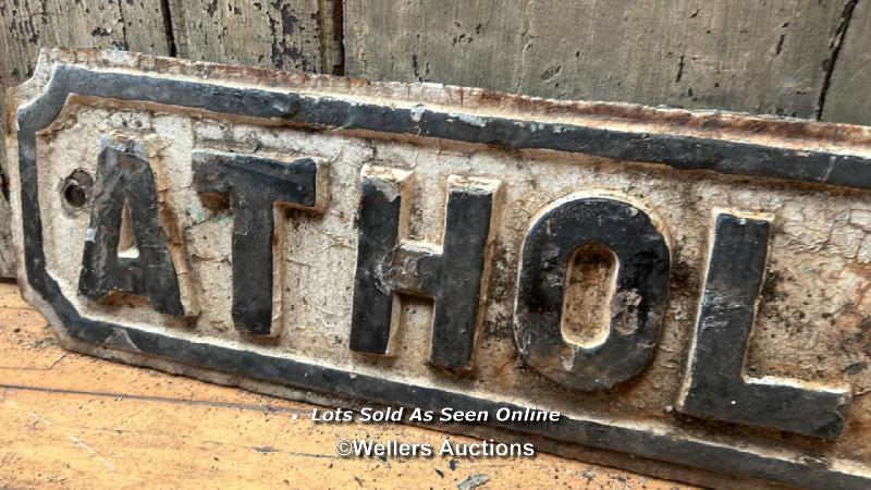 *ORIGINAL 'ATHOL ST' CAST IRON STREET SIGN, 65CM (L) X 18CM (W) - Image 2 of 2