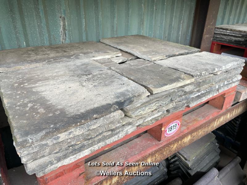 *PALLET OF STONE FLAGS, APPROX 7 SQUARE METRES, 3/4" THICK - Image 2 of 4