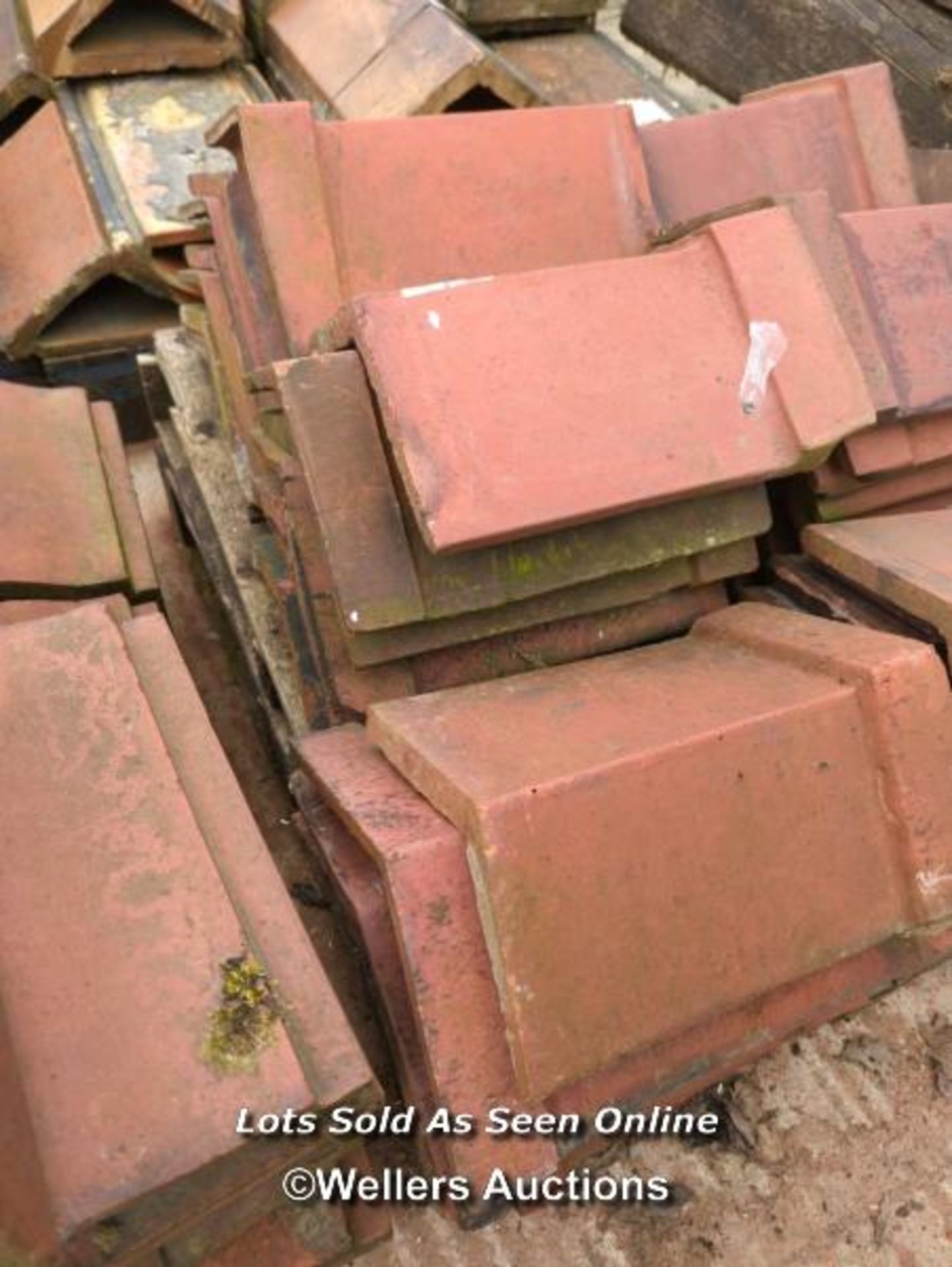 *APPROX X45 ANGLED RED RIDGE ROOF TILES, 34CM (L) - Image 2 of 2