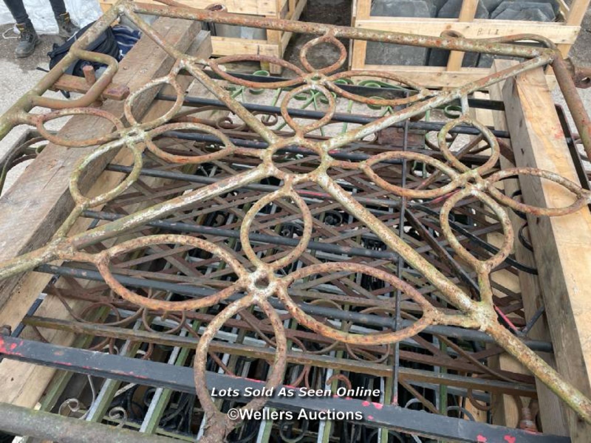 *WROUGHT IRON GATE, 110CM (H) X 111CM (W) - Image 2 of 2