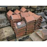 *APPROX X50 ASSORTED RED RIDGE ROOF TILES, 33CM (L)