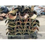 *APPROX X100 HALF ROUND ROOF TILES, ALL APPROX 30CM (L)