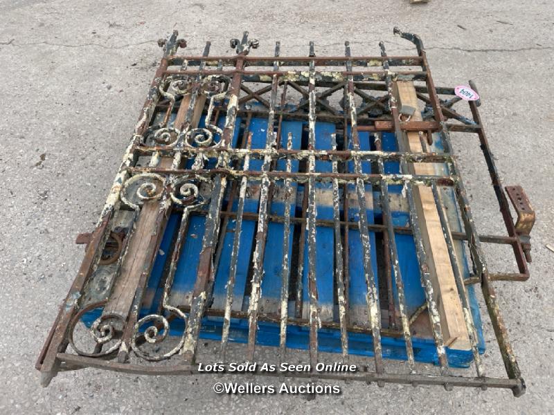 *WROUGHT IRON GATE, 155CM (H) X 110CM (W)