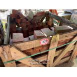 *APPROX X200 ASSORTED BUT SIMILAR RED BRICK COPING, VARIOUS SIZES