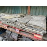 *PALLET OF STONE FLAGS, APPROX 7 SQUARE METRES, 3/4" THICK