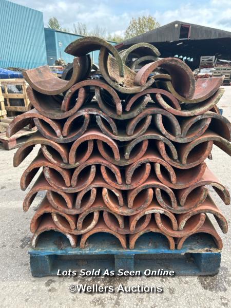 *APPROX X100 HALF ROUND ROOF TILES, ALL APPROX 30CM (L) - Image 3 of 3