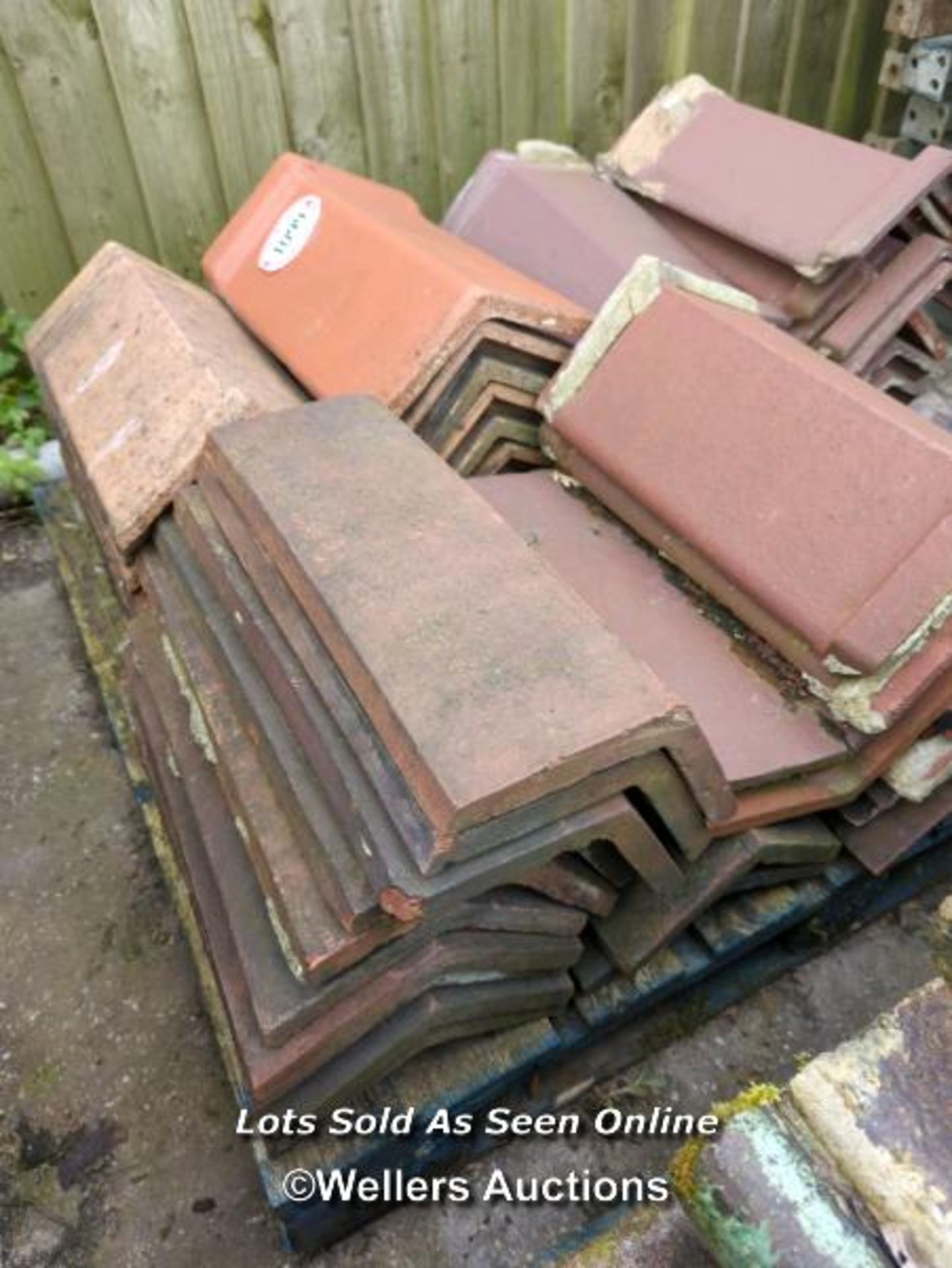 *APPROX X50 ASSORTED ANGLED RIDGE TILES, LARGEST 46CM (L) - Image 2 of 2