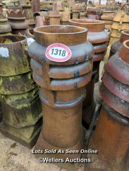 *X2 SALT GLAZED CHIMNEY POTS, 94CM (H) - Image 2 of 2