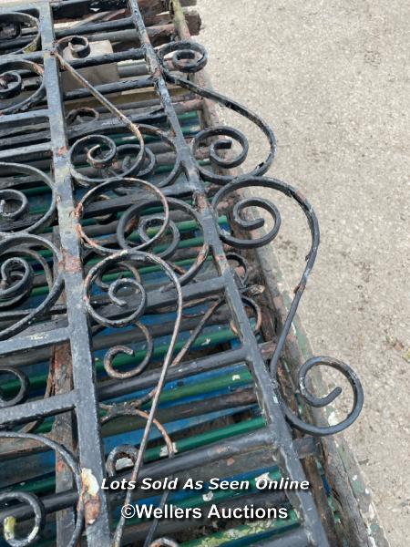 *X4 ASSORTED SIMILAR WROUGHT IRON GATES, TOP GATE IN PHOTO 107.5CM (H) X 89CM (W) - Image 2 of 5