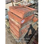 *X7 LARGE TERRACOTTA BRICKS, 49CM (H) X 55CM (W) X 12CM (D)