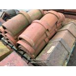 *APPROX X30 HALF ROUND ROOF TILES, 30CM (W) X 34CM (L), AND OTHERS