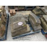 *X6 ASSORTED STONE COPING, LARGEST 78CM (L)