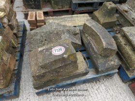 *X6 ASSORTED STONE COPING, LARGEST 78CM (L)