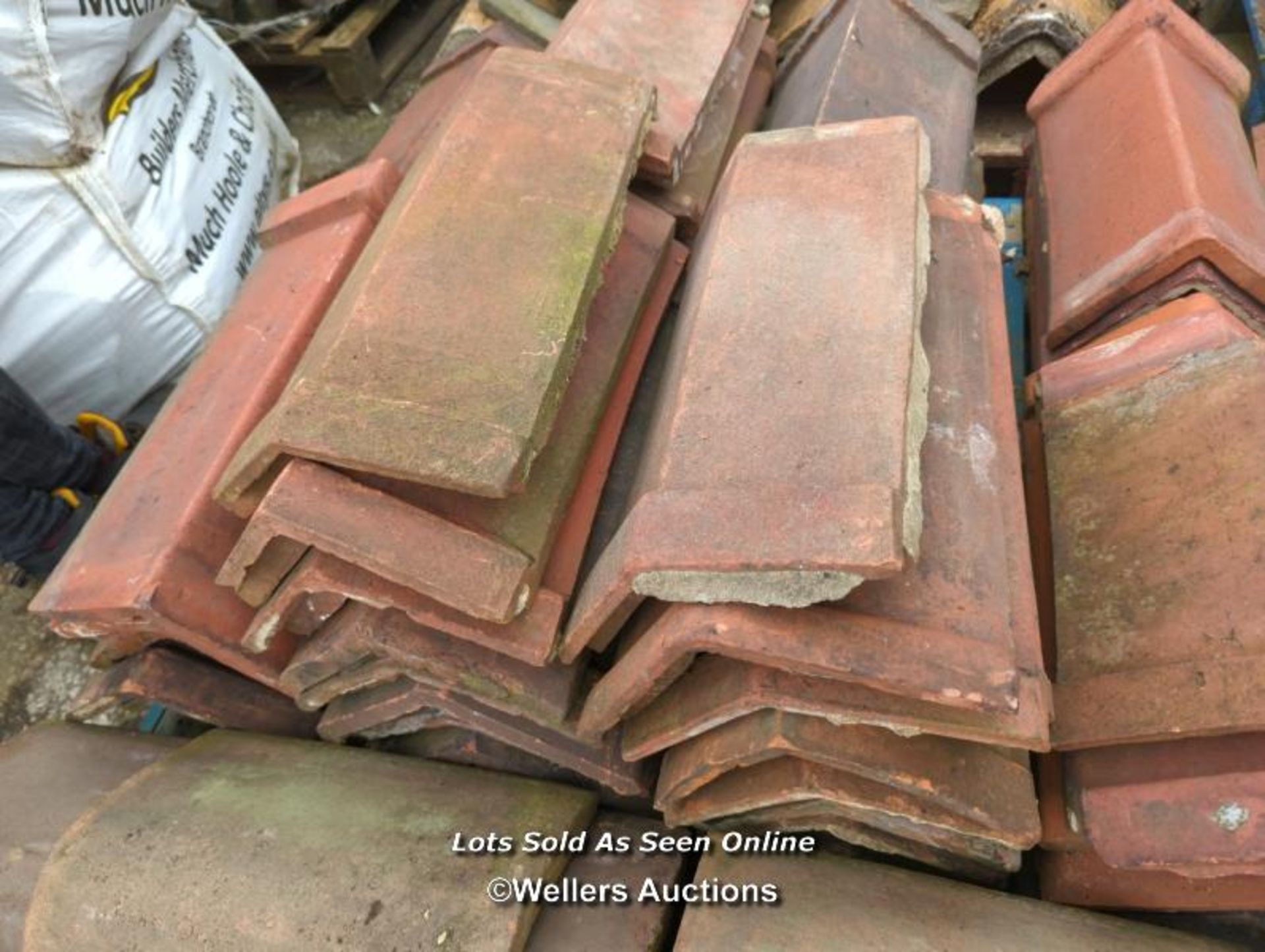 *APPROX X50 ANGLED RED RIDGE TILES, LONGEST 49CM - Image 2 of 2