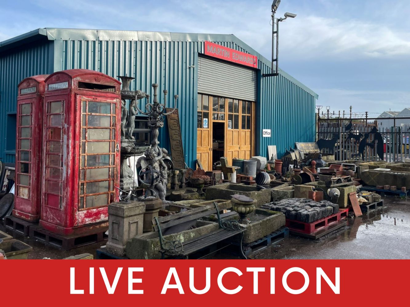 Mostly Unreserved Clearance Auction on behalf of Martin Edwards Reclaimed Building Materials