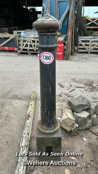 *X1 CAST IRON BOLLARD, 'BROXAP', 130CM (H)