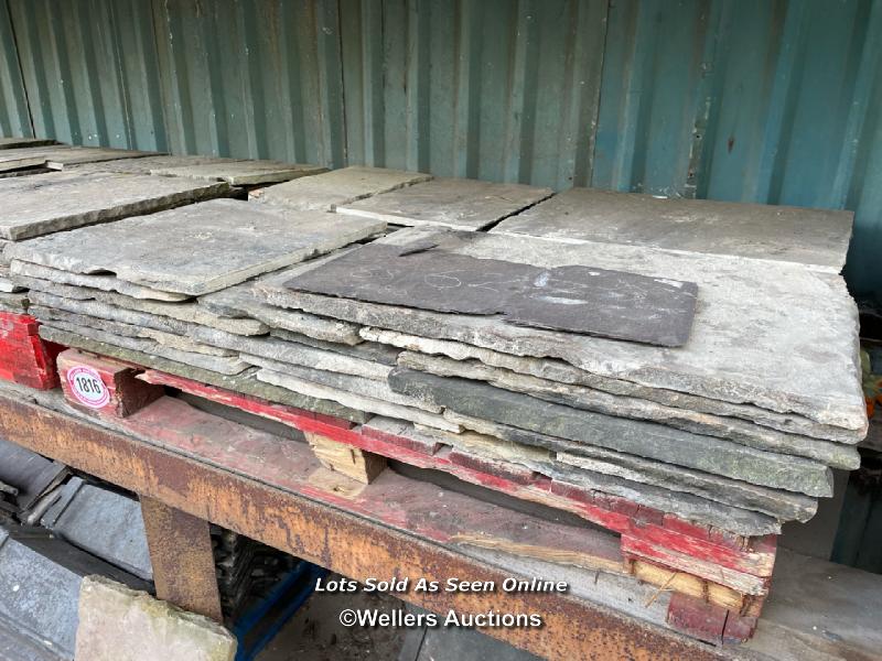 *PALLET OF STONE FLAGS, APPROX 7 SQUARE METRES, 3/4" THICK