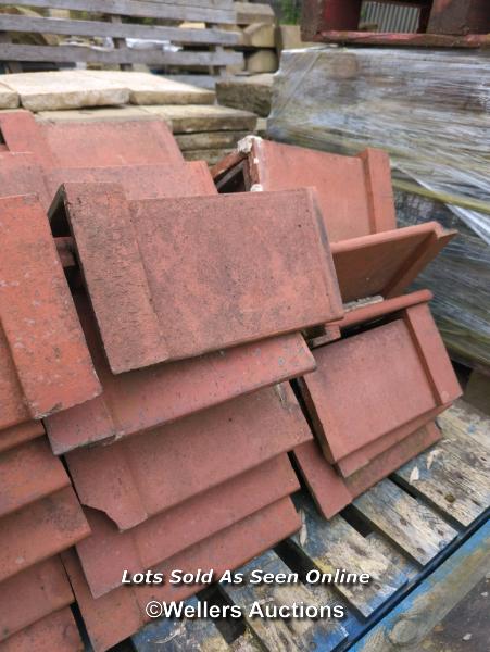 *APPROX X50 ANGLED RED RIDGE ROOF TILES, 35CM (L) - Image 2 of 2