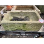 *A YORK STONE TROUGH, 26CM (H) X 75CM (L) X 44CM (W)