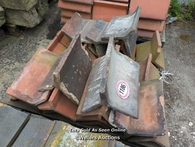 *APPROX X20 ANGLED RED RIDGE ROOF TILES, 36CM (L) - Image 2 of 2