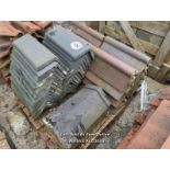 *APPROX X37 BLUE RIDGE TILES AND APPROX X22 SALT GLAZED ROOF TILES FROM C. DAVIDSON AND CO,