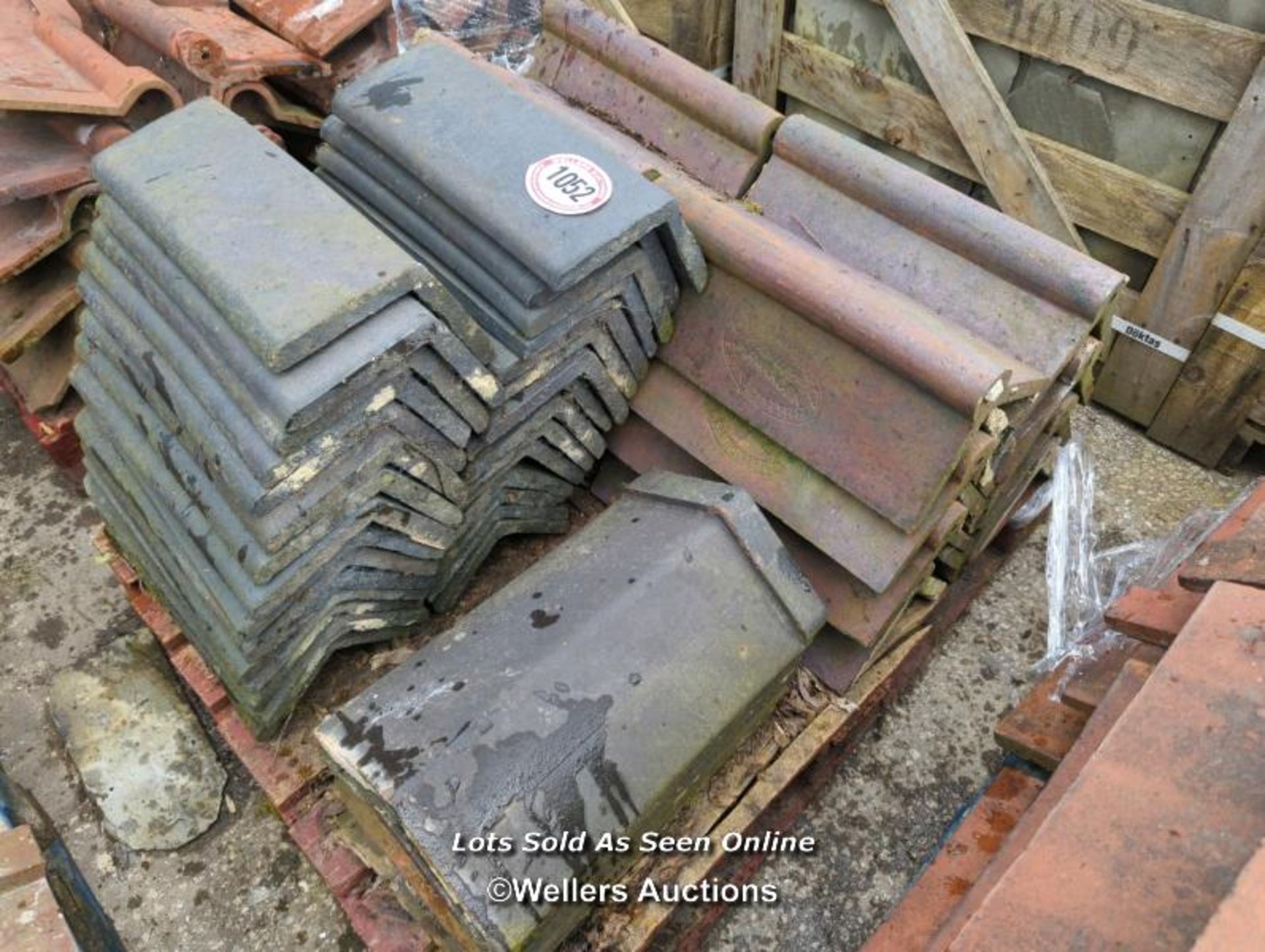 *APPROX X37 BLUE RIDGE TILES AND APPROX X22 SALT GLAZED ROOF TILES FROM C. DAVIDSON AND CO,
