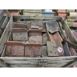 *APPROX X50 ASSORTED ANGLED RIDGE ROOF TILES, 31CM (L)