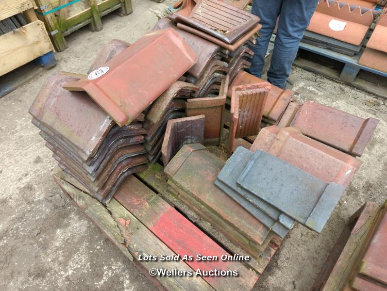 *APPROX X60 ASSORTED ANGLED ROOF TILES, MAINLY 33CM (L)