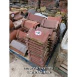*APPROX X75 ASSORTED ANGLED RIDGE TILES, LARGEST 45CM (L)