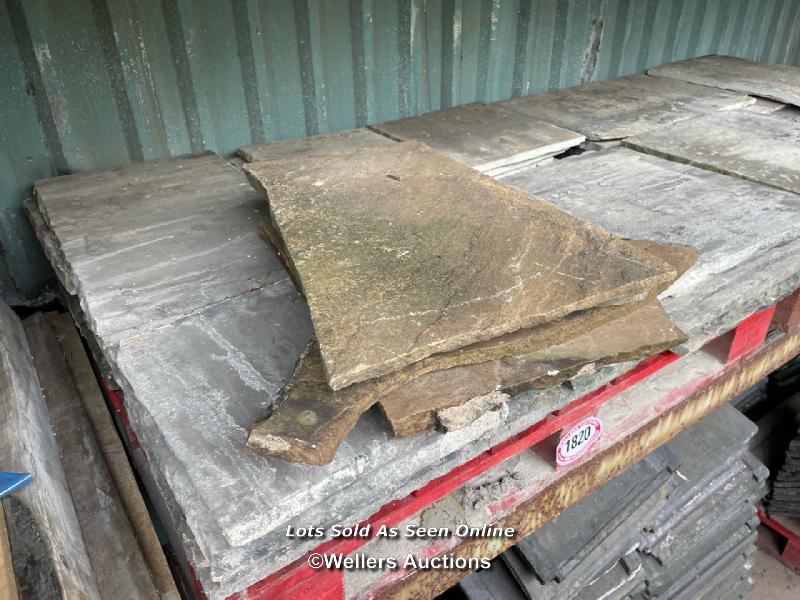 *PALLET OF STONE FLAGS, APPROX 7 SQUARE METRES, 3/4" THICK - Bild 2 aus 2