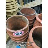 *X2 TERRACOTTA CHIMNEY POTS, 45CM (H)