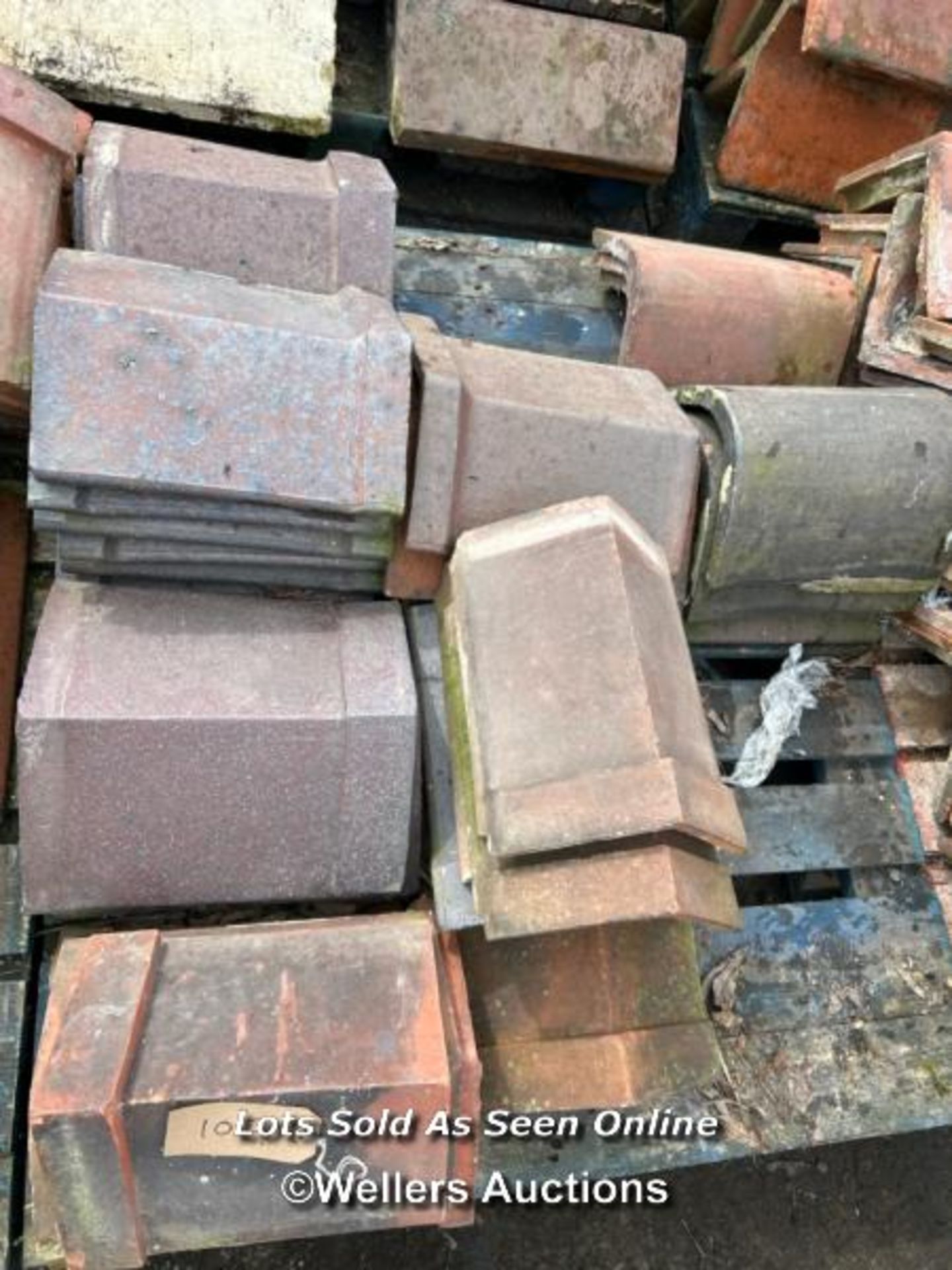 *APPROX X30 MIANLY ANGLED RIDGE TILES, ASSORTED SIZES, SOME SALT GLAZED - Image 2 of 2