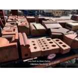 *PALLET FULL OF ASSORTED BRICK COPING, VARIOUS STYLES