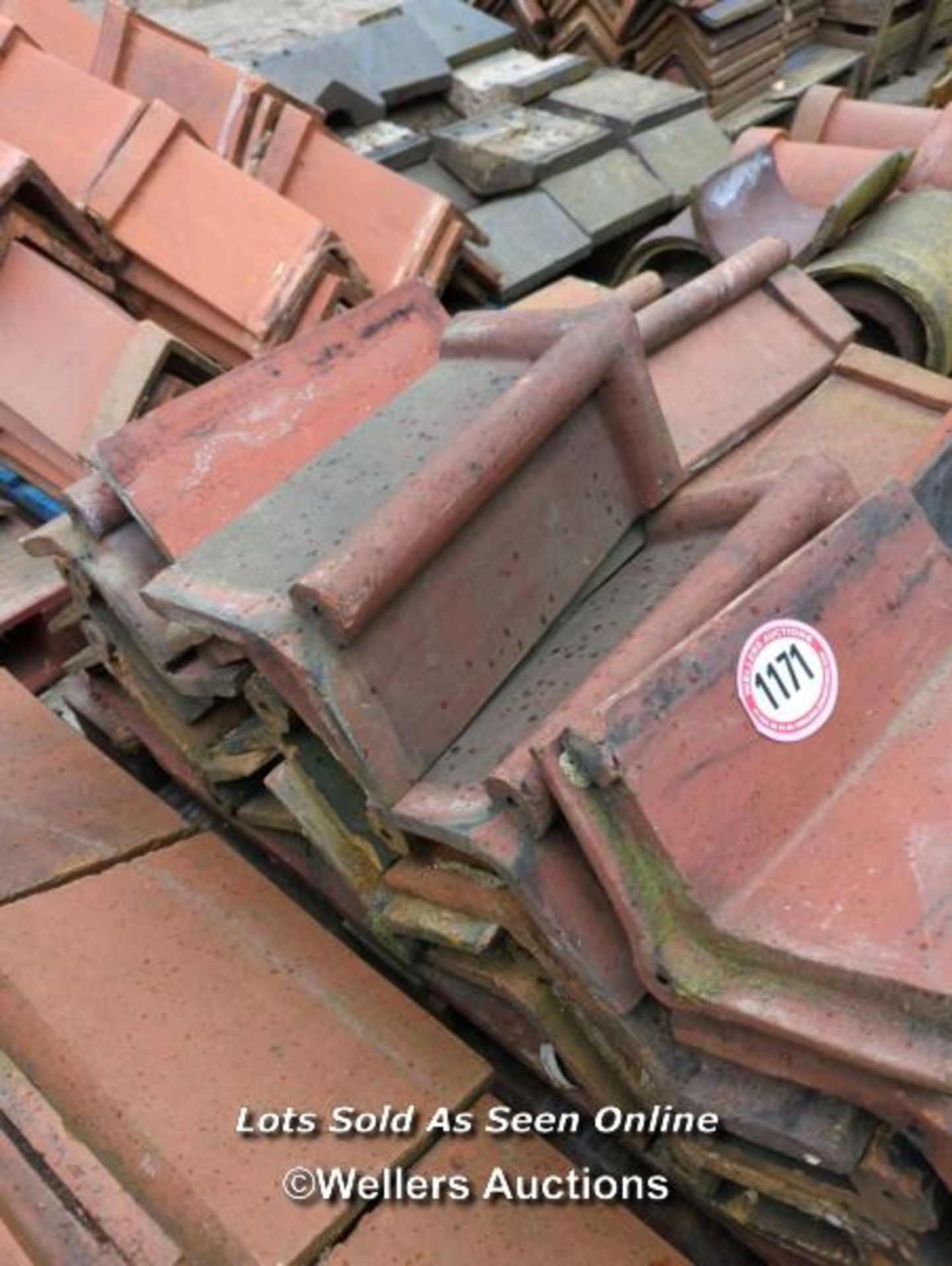 *APPROX X30 ASSORTED ROLL TOP RED RIDGE ROOF TILES, 47CM (L) - Image 2 of 2