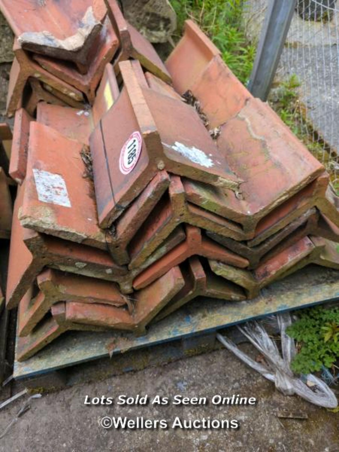 *APPROX X45 ANGLED RED RIDGE ROOF TILES, 37CM (L) - Image 2 of 2