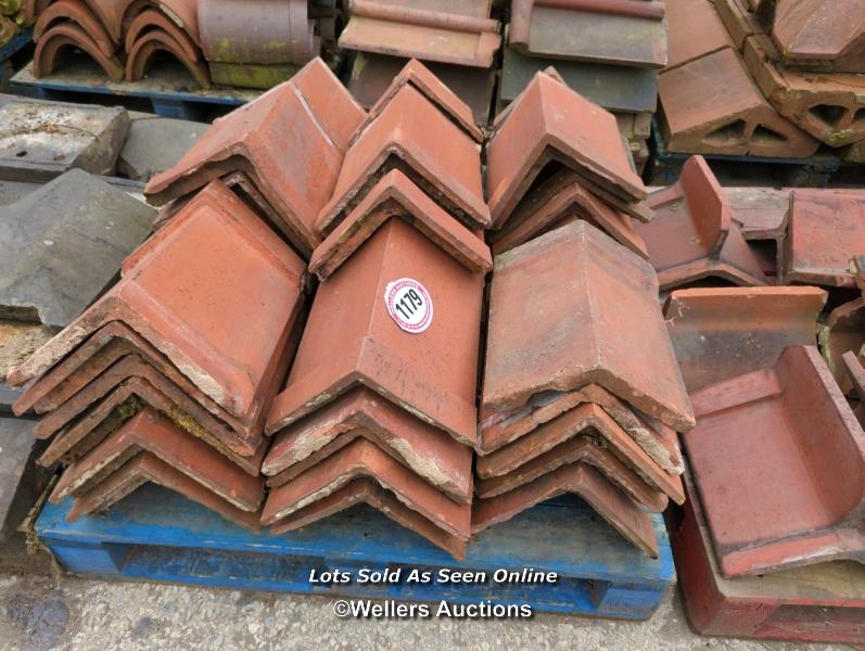 *APPROX X45 ANGLED RED RIDGE ROOF TILES, 38CM (L) - Image 2 of 2