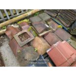 *APPROX X13 ASSORTED GLAZED COPING, LARGEST 30CM (L)