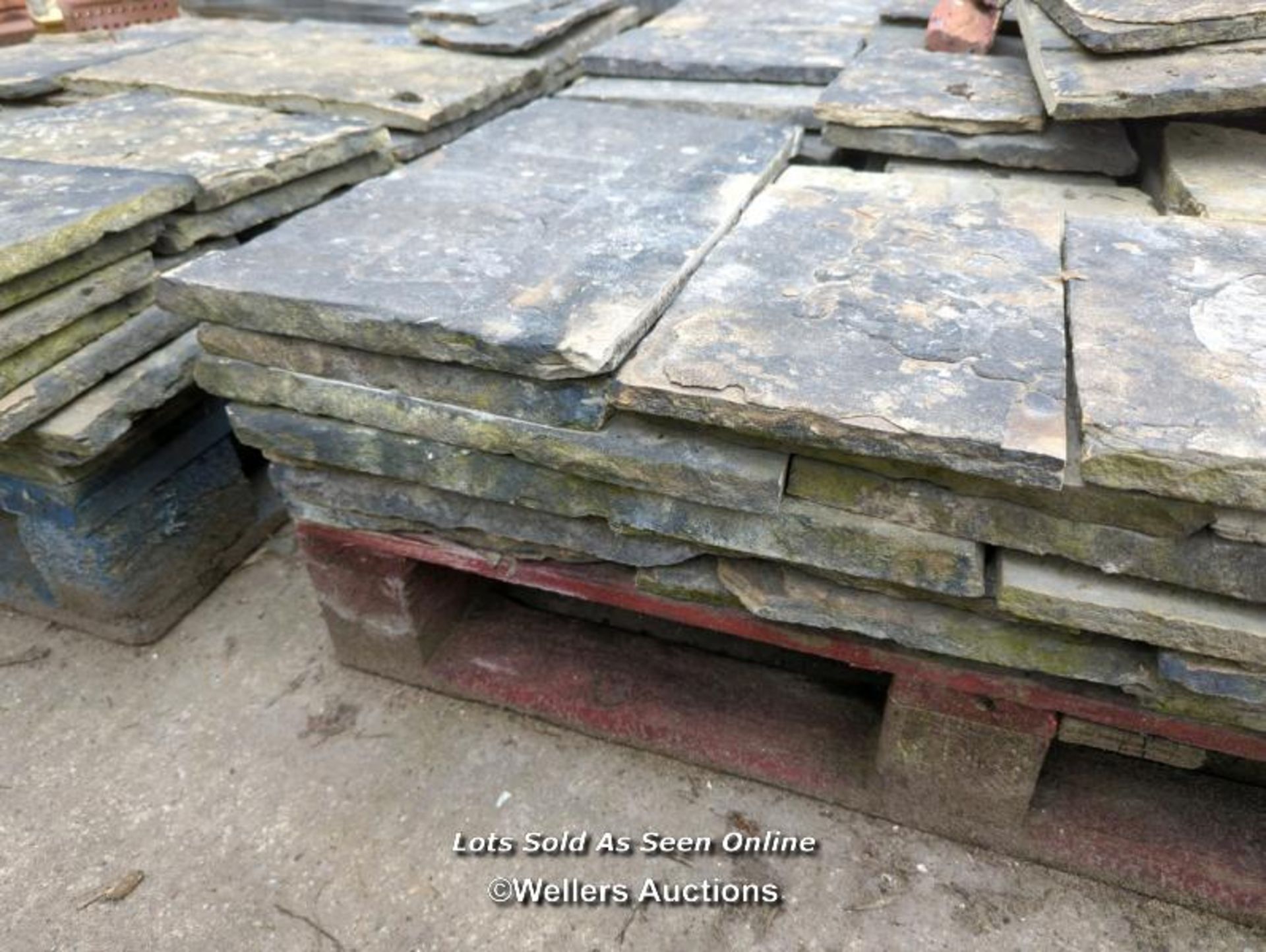 *PALLET OF STONE FLAGS, APPROX 7 SQUARE METRES, 3/4" THICK - Bild 2 aus 2