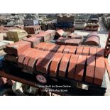 *PALLET FULL OF ASSORTED BRICK COPING, VARIOUS STYLES